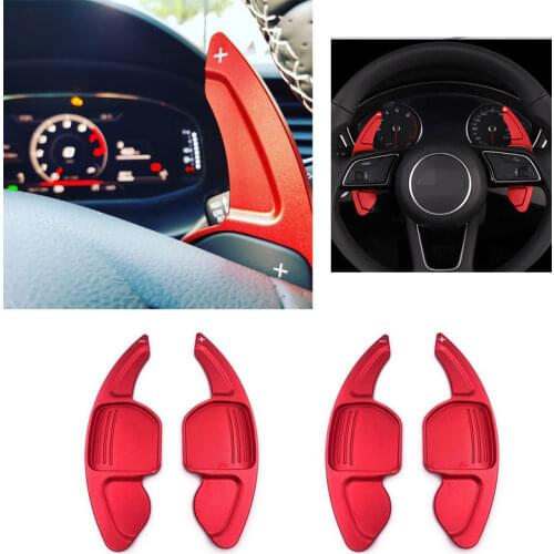 For AUDI A3 S3 A4 S4 B8 A5 S5 A6 S6 A8 R8 Q5 Q7 TT DSG Aluminum Steering Wheel Shift Paddles Car Extension Shifters