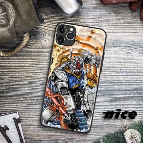 Gundam Rx 78 Artwork Glass Soft Silicone Phone Case FOR IPhone SE 6s 7 8 Plus X XR XS 11 12 Mini Pro Max Sumsung Cover Shell
