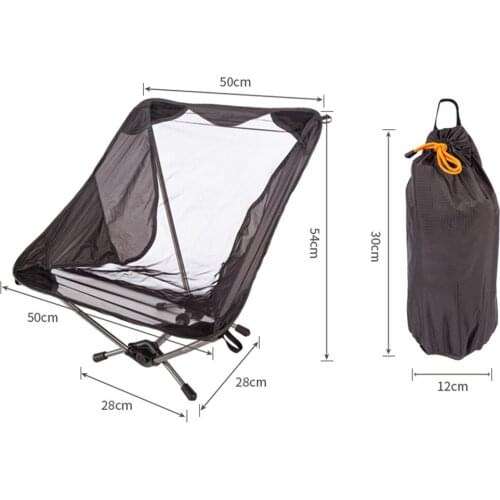 Travel Ultralight Folding Chair High Load Outdoor Camping Chair Portable Beach Hiking Picnic Seat Fishing Tools Chair