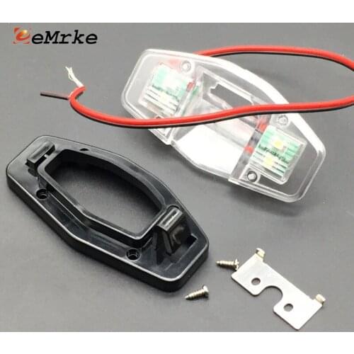 EEMRKE for Acura RDX MDX CSX EL MDX RDX RL RLX TL TSX DIY Car Rear Camera Bracket License Plate Lights Housing
