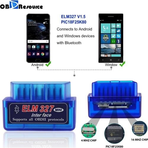 ELM327 V1.5 Bluetooth WIFI Adapter OBD2 Car Diagnostic Tool OBDII Code Reader OBD 2 Automotive Scanner ELM 327 V1.5 PIC18F25K80
