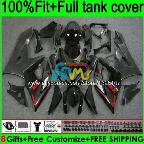 Injection For SUZUKI GSXR1000 K5 GSXR-1000 GSX R1000 98BS.13 GSX-R1000 GSXR Black grey 1000 CC 1000CC 05 06 2005 2006 Fairings