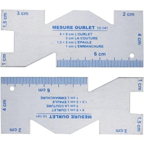Precision Seam Measuring Gauge Metal Quilting Tailor Ruler Template Sewing Ruler For DIY Patchwork Quilting Craft Accessories