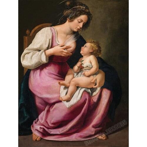 Full Square Drill 5D DIY Diamond Painting Mother of God and Baby Wall Picture Round Diamond Embroidery Cross Stitch Mosaic Decor