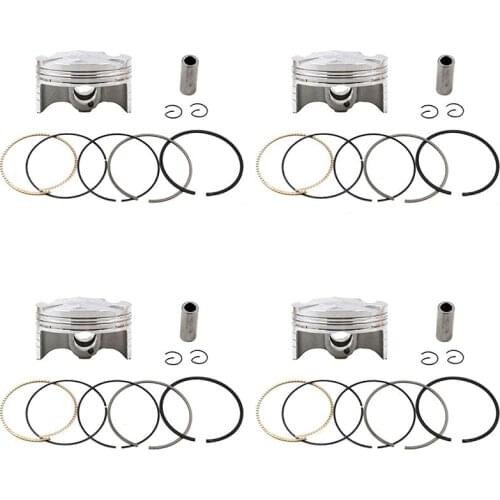 4pcs Piston Rings Kit STD +25 +50 +100 67mm 67.25mm 67.5mm 68mm For YAMAHA YZF-R6 13S-11631-00-00 Motorcycle Engine Parts