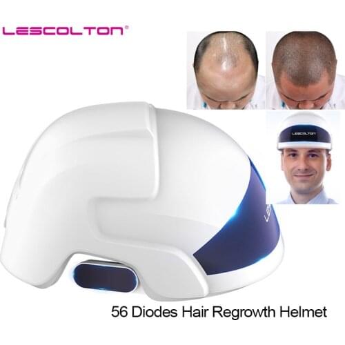 Lescolton Laser Hair Growth Helmetled Hair Loss Remedy Treatment Instrument Care Hair Massager for Men Women