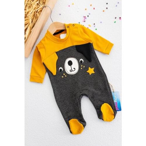 Cute Teddy Bear Baby Boy Jumpsuit