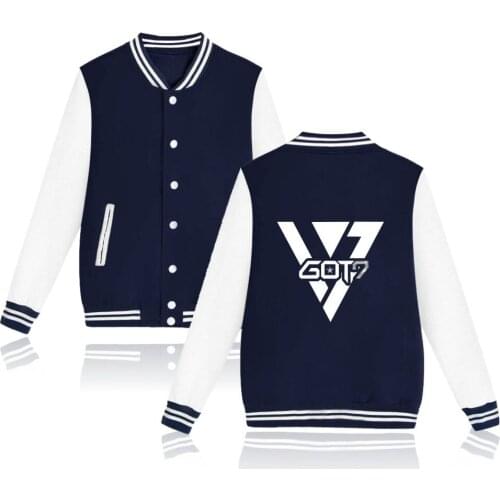 GOT7 Spring Autumn 2019 Men Jackets Baseball Clothing Casual Coat Women streetwear Hoodies Harajuku Sweatshirt Bomber Jacket
