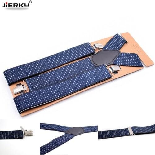 Man Suspenders Fashion Braces 3 Clips Elastic Strap Adult Casual Suspensorio Father/Husbands Gift