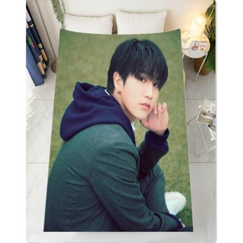 New Han Ji Sung Blanket Bedding Sofa Bedroom Modern Flannel blanket boy man Customize