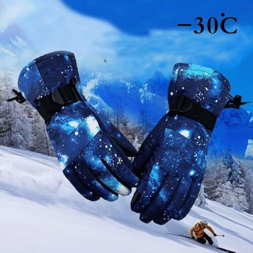 Men Women Kids Ski Gloves Snowboard Gloves Waterproof Winter Sonw Warm Motorcycle Snowmobile Gloves Touch Screen 4 Sizes