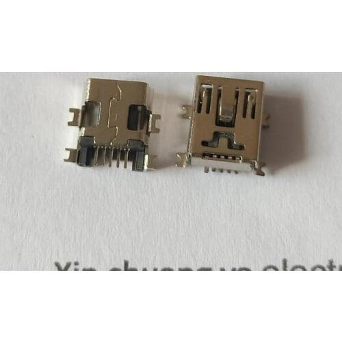 MiniUSB socket connector 5P female Sink plate type ( middle foot SMD )