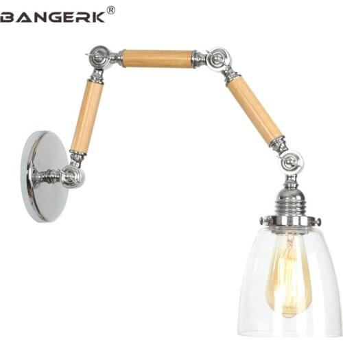 Edison Industrial Retro Long Arm Sconce Wall Lights LED Loft Flexible Bedside Wall Lamp Home Decor Indoor Lighting Fixtures