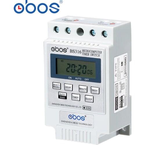 Timer BS316 (KG316T) Intelligent Microcomputer Programmable Electronic Timing Switch Relay Controller Various Voltage Selection