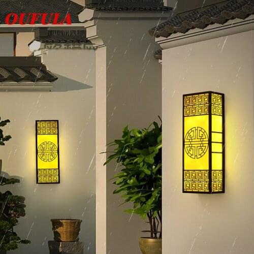 OULALA Outdoor Wall Lamps Fixture LED Sconce Lights Waterproof Contemporary Creative Decorative For Patio Porch Courtyard