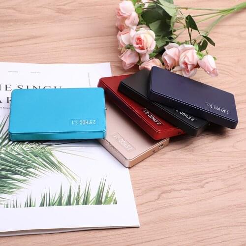 2.5'' Type-C to USB 3.0 External Hard Drive Portable HDD High Transmitting Speed Plug&Play for Desktop/Laptop (120GB) Black