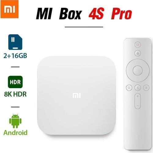 XIAOMI MI TV Box 4S Pro 1.9GHz Amlogic Quad-core 5G WiFi bluetooth Android 8K HDR Smart Streaming Media Player Chinese version