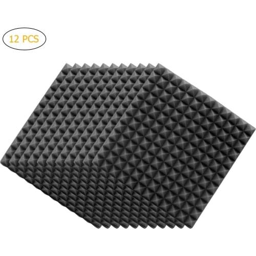 12Pcs Soundproofing Foam Panels Acoustic Foam Sound Absorption Treatment Wall Panels Soundproof Absorption Treatment Panel