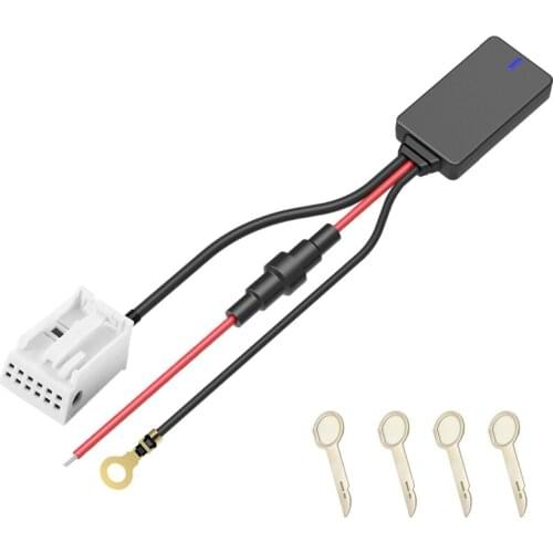 12Pin 12V Bluetooth Adapter Aux Cable for Benz W169 W245 W203 W209 W164 W221 Handsfree Wireless Auto Bluetooth 4.0 Car Kit