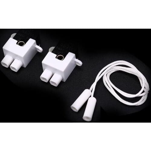 2pcs European Regulation 2p 3p Core Wire 200 Open Single Pull Control Switch Eu Wall Led Lamp Light Cable Switch High Quality
