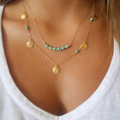 2018 Wholesale Hot Design Fashion synthetic bead Choker Bib Collar Necklace Pendant Women Female bijoux colliers women 2016