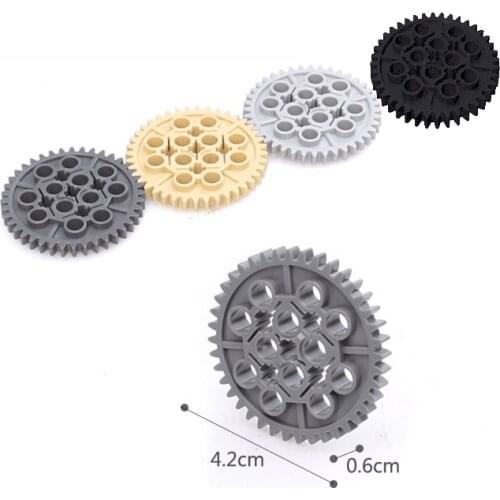 5-10Pcs/lot MOC 3649 Technical Gear 40 Tooth Building Blocks Bricks DIY Particles fit for Element 364902 High-Tech Gears Toys