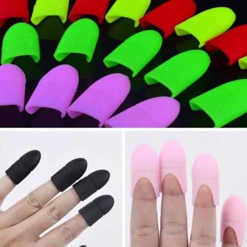 5PCS/set Remover Wraps Silicone Nail Polish Remover Clip Nail Art Soak Off Cap Nail Degreaser Cleaner Tips For Fingers Tools