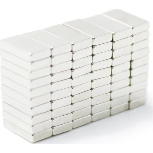 50pcs F10x5x2mm Super Powerful Strong Rare Earth Block NdFeB Magnet Neodymium N35 Magnets F10*5*2mm Free Shipping