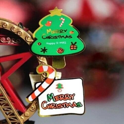 80PCS/pack Christmas Tree Seal Labels For Package Cane Rim Wedding Labels School Package Decoration Stickers