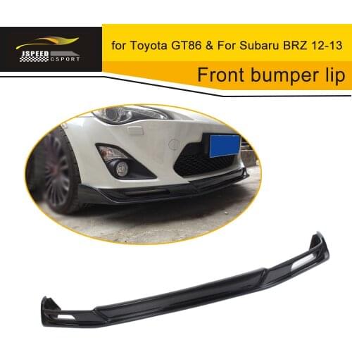 Car Styling Carbon Fiber Racing Front Lip Spoiler for Toyota GT86 & For Subaru BRZ 2012-2013