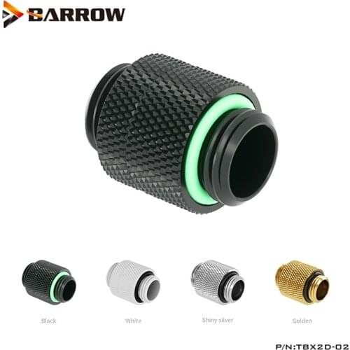 Barrow G1/4" 360 Rotary Nipple, Male To Male Custom PC Liquid Cooling Fittings ,Dual Male Connector,TBX2D-02