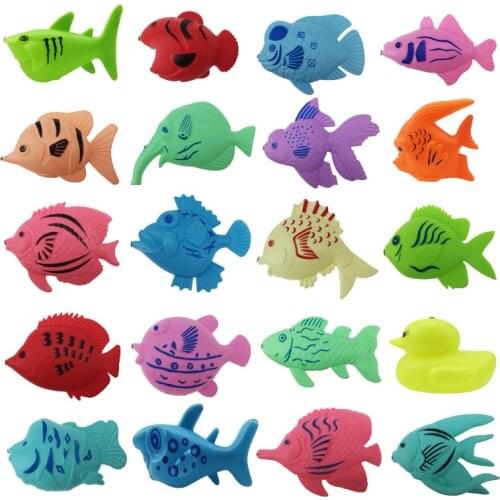 Children 3D Fish Rod Net Baby Play Water Bath Toys Fishing Toys Set Magnetic Fishing Parent-child interactive Game