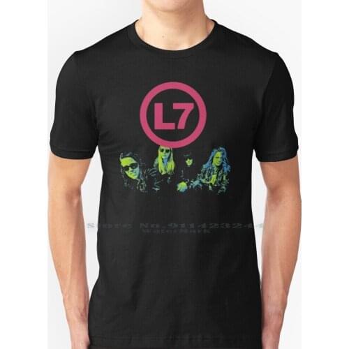L7 T Shirt 100% Pure Cotton L7 Grunge Music Punk Riot Grrl 90 S Music Creative Trending Vintage Cool Gift Euro Us Size Big Size