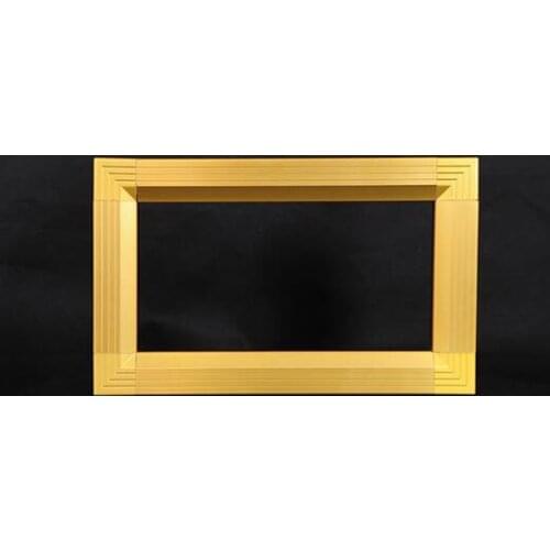 HOT New Arrival High quality 1m/pc 6pcs/lot Gicl 4590 led aluminum profiles led frame golden Framework for led sign board