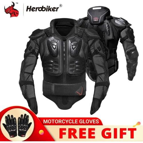 HEROBIKER Motorcycle Jacket Full Body Armor Motorcycle Chest Armor Motocross Racing Protective Gear Moto Protection S-5XL
