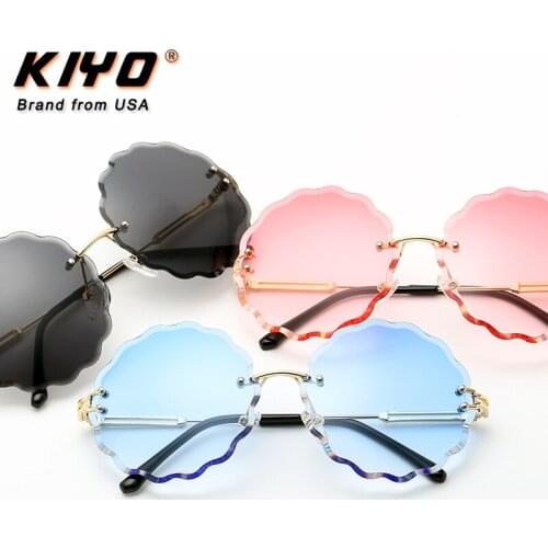 KIYO Brand 2020 New Women Men Polygonal Sunglasses Metal Classic Sun Glasses High Quality UV400 Driving Eyewear 2809