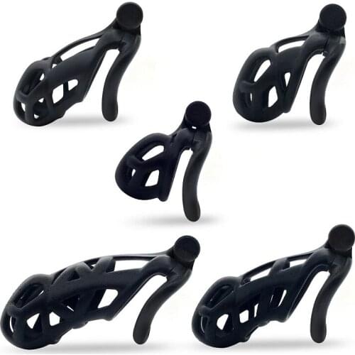 Male Lightweight Custom Curved Cobra Male Chastity Device set Penis lock Cock Ring Cages Trainer Belt slave Sex Toy for man