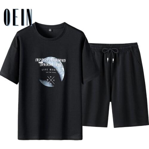 2021 Summer Mens Sets New 2pc Shorts Tracksuit men Casual Top + Short Pants Sets Mens sports suit mens Clothes Ropa De Hombre