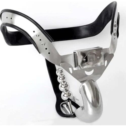 Male Super Ergonomic Stainless Steel Adjustable Curve Waist Chastity Belt With Winding Cock Penis Cage Anal Plug Bdsm Sex Toy