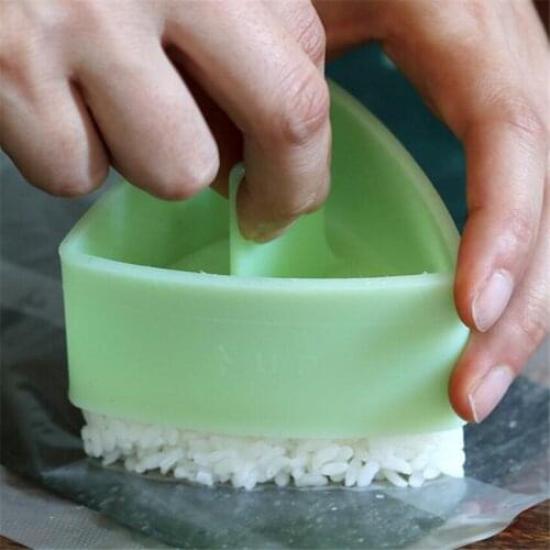 2Pcs/Set Triangular Shaped Rice Ball Mold Kit Non-Stick Sushi Rice Moulds DIY Kitchen Seaweed Rice Mould Sushi Tools Molds
