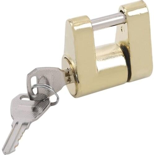 Trailer Coupler Padlock Solid Brass Trailer Locks For Hitch Security Protector Theft Protection Auto Repalcement Parts