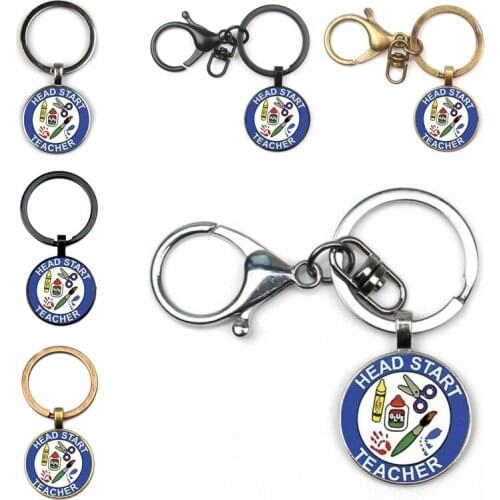 New Beautiful Gift Keychain Jewelry Christmas Teachers Day Merci Maitresse Keyring Cute Charm Women Bag Key Pendant Car Pendant