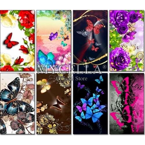 New Diamond Mosaic Animals Rhinestone Home Decoration 5d Diy Diamond Painting Butterfly Full Drill Gift Embroidery Wall Stickers