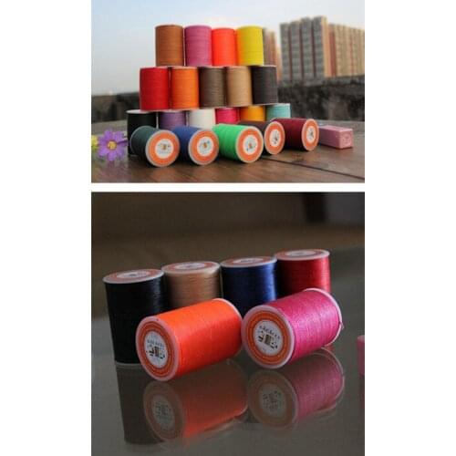 0.45mm 148m Length Polyester 3 shares cursory woven Leather Sewing Round Waxed Thread Cord for DIY Handicrafts