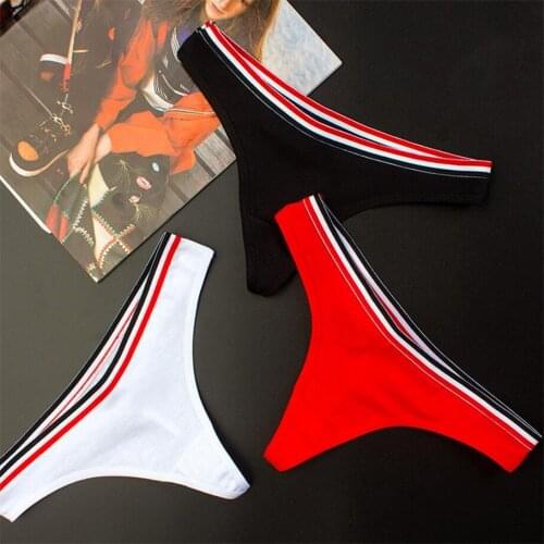 Striped Cotton Thong Women S G String Wide Belt Low-rise Thongs Erotic Womens Seamless Thong Tanga
