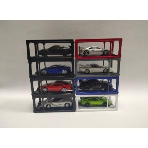 1/64 model car rack maintenance scene props garage parking lift ABS material shelf