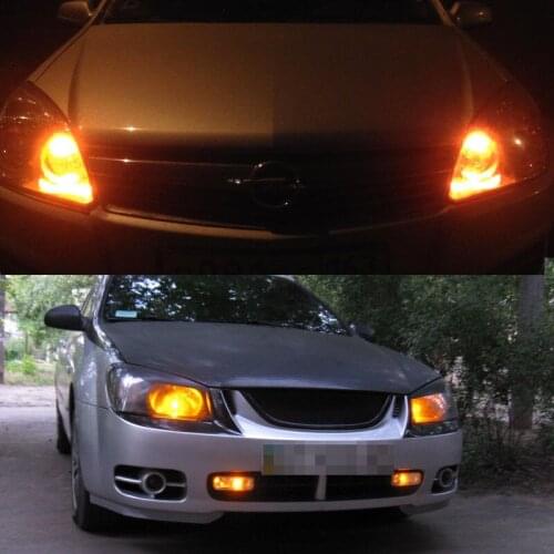 3030 Signal Light Bulb LED Lamp 194NA Orange 19SMD Package 1Pair 2525 Position