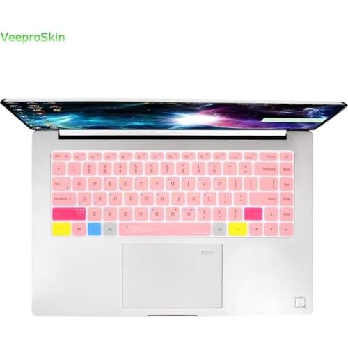 Silicone Backlight Backlit Hollow Out Keyboard Skin Protector for Xiaomi Pro 15.6"Notebook Win 10 Intel