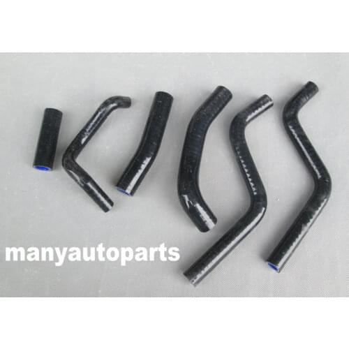 Silicone radiator hose FOR Honda CR250R CR 250 R 2-stroke 1988-1991 1989 1990 black
