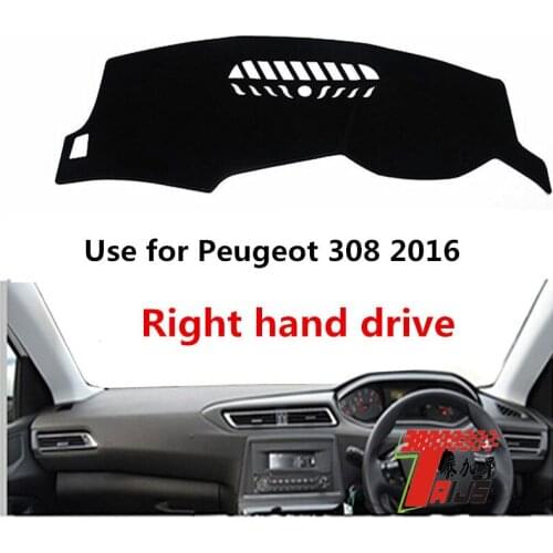 TAIJS Factory 3 Colors Car Dashboard Cover Non reflective Mat Fit for Peugeot 308 2016 Right Hand Drive